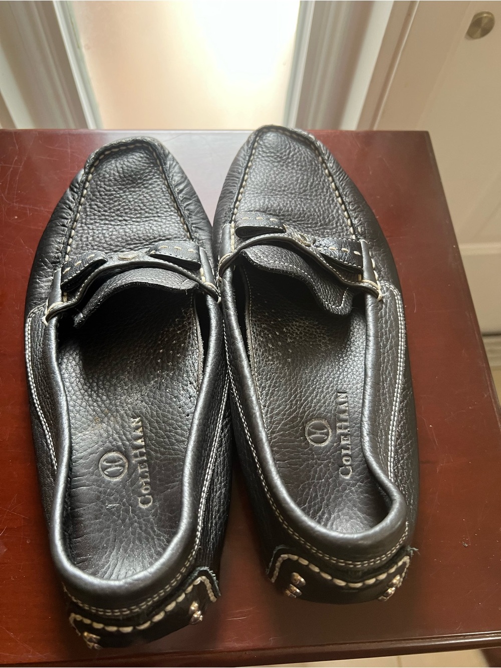 Cole Haan Black Leather Driving Loafer - Picture 6 of 8